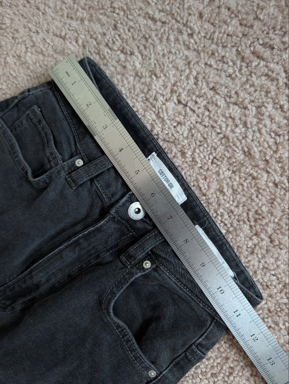 Cotton On Womens Black Boho Festival High Rise 80s Original Flare Jeans Size 2 - Picture 9 of 13